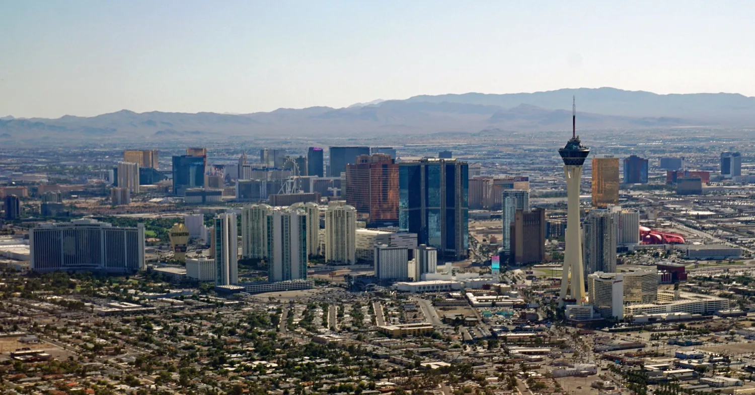 Las Vegas Strip skyline at night