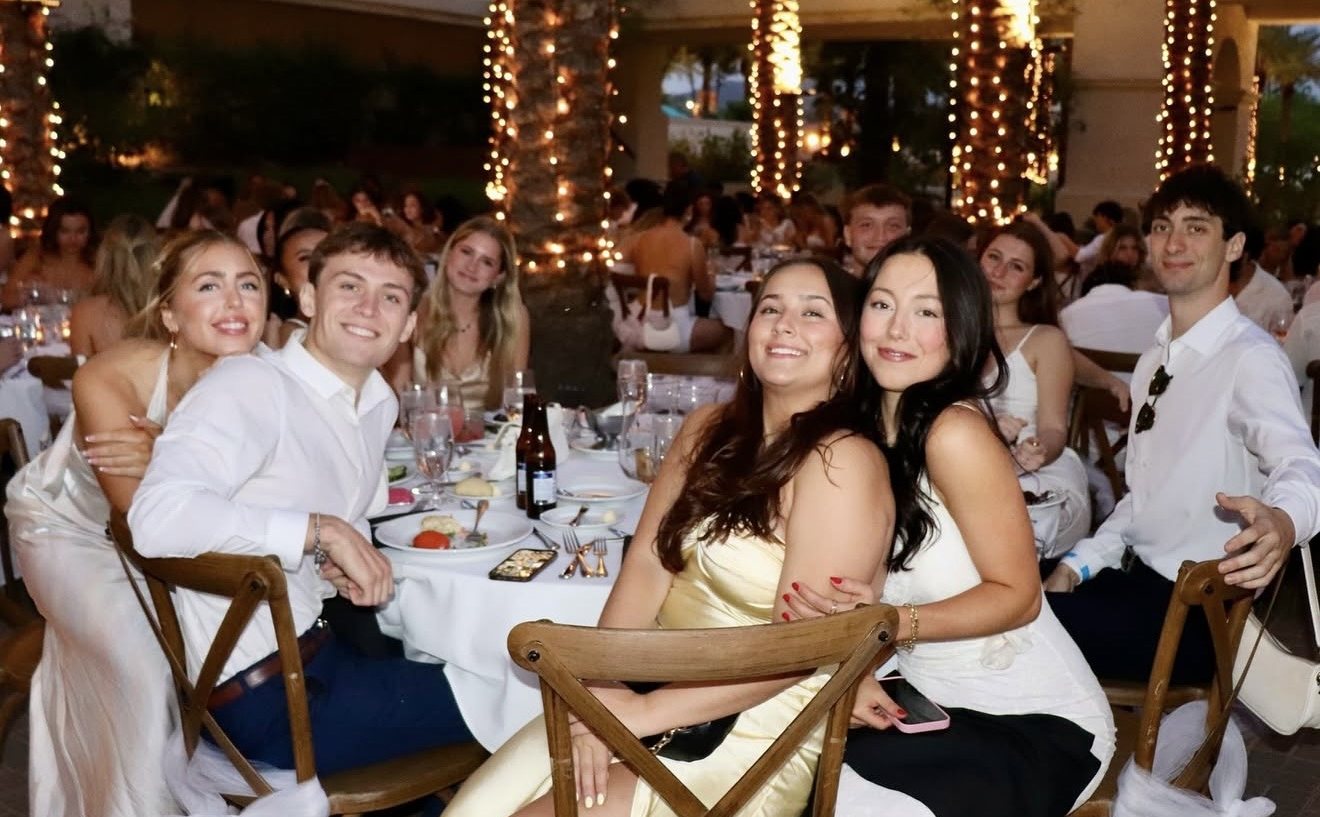 Kappa Kappa Gamma formal under string lights
