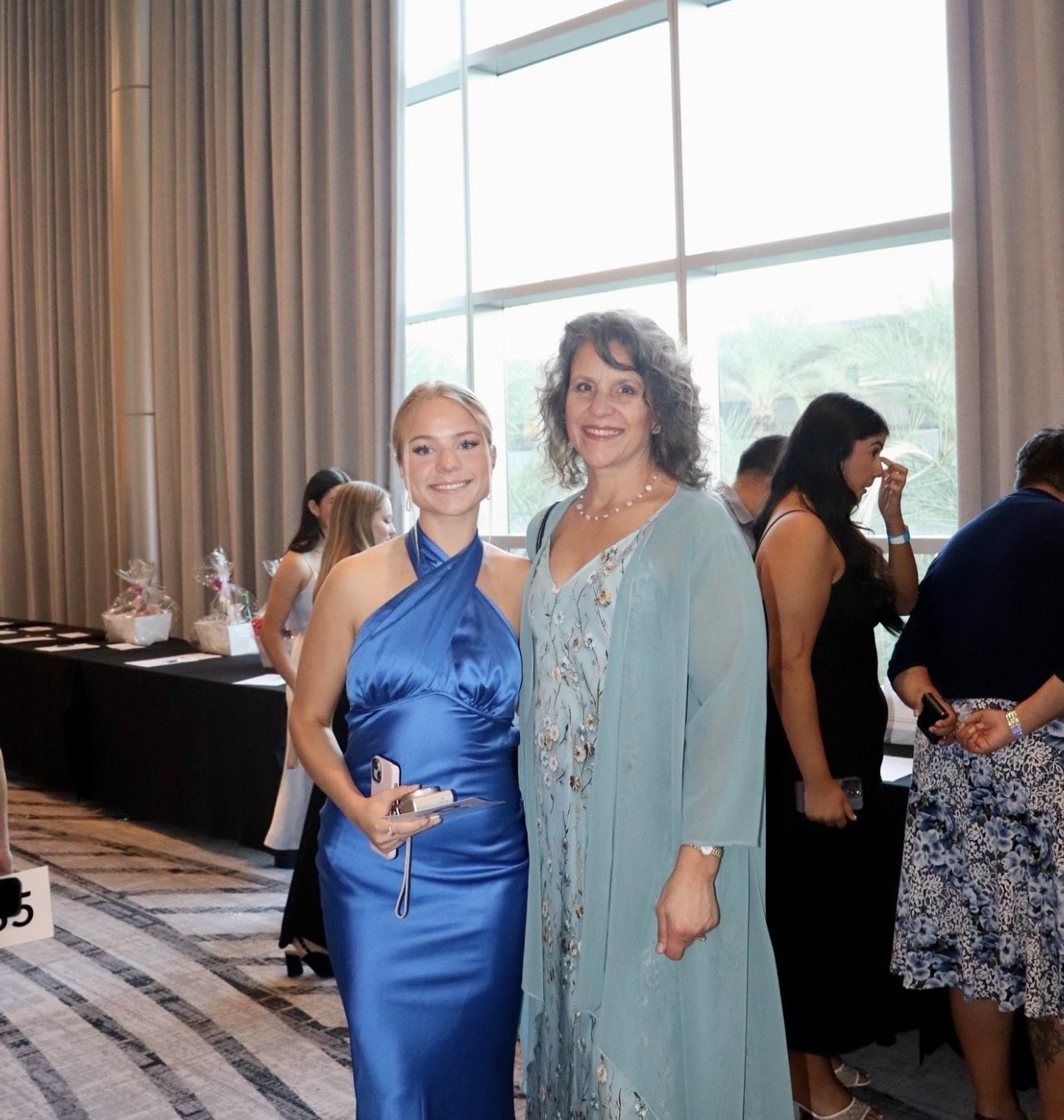 Chapter members and family at an event